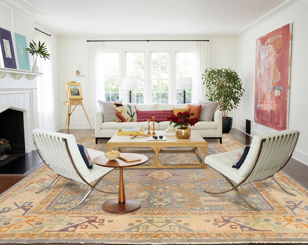 6.8 x 9.8 Gray Handmade Elegant Kazak Rug #S1167