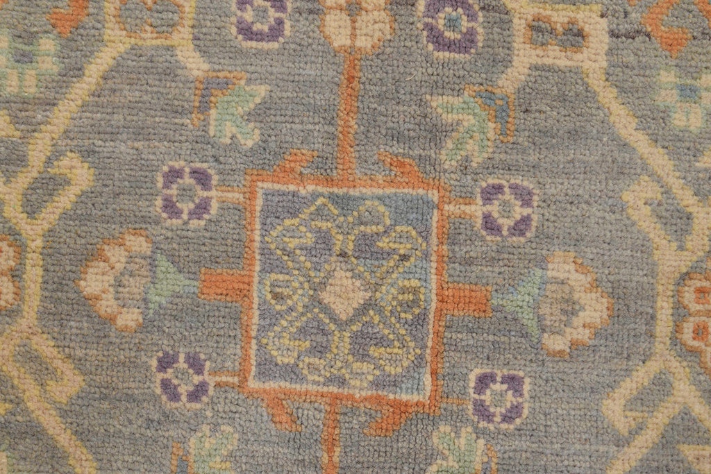 6.8 x 9.8 Gray Handmade Elegant Kazak Rug #S1167