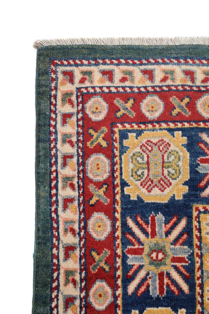 6.8 x 9.9 Handmade Green Exquisite Kazak Rug #S1169