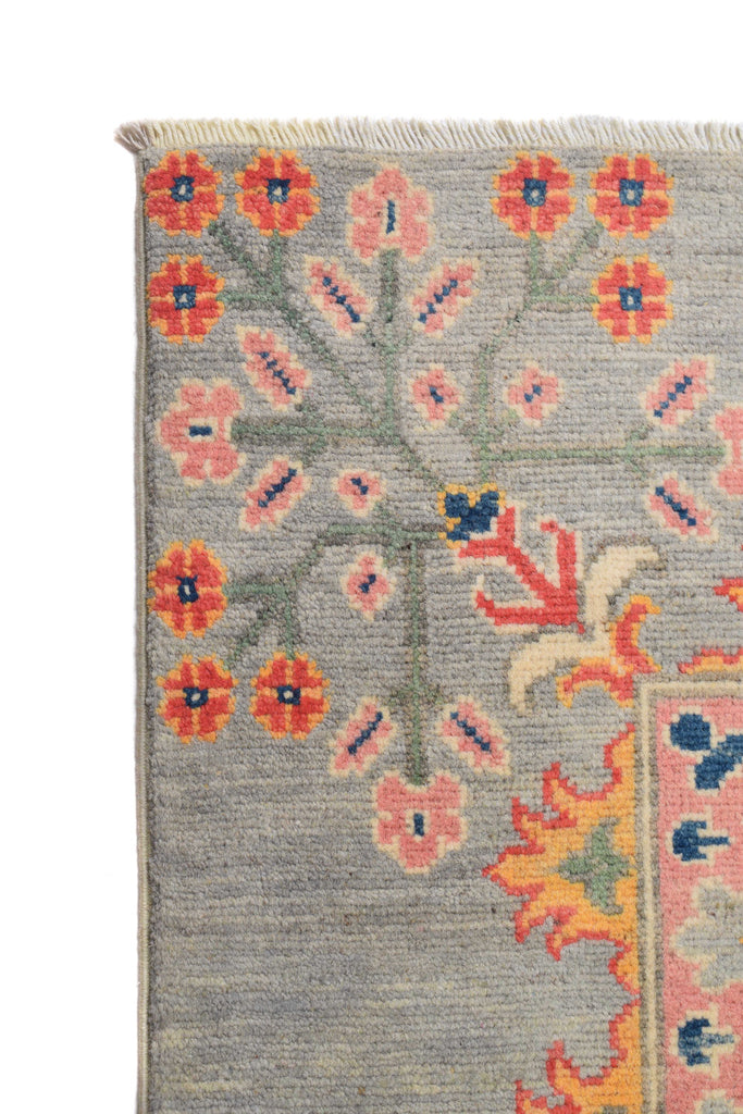 8.4 x 9.11 Kazak Center Medallion Handmade Rug #S1175