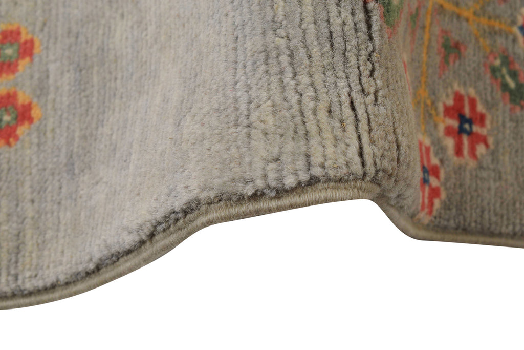 8.4 x 9.11 Kazak Center Medallion Handmade Rug #S1175