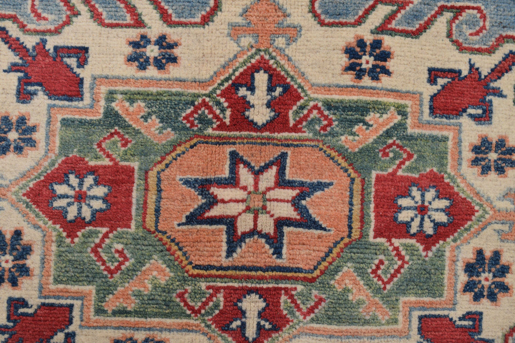 8.4 x 10.0 Light Blue Handmade Kazak Rug #S1176