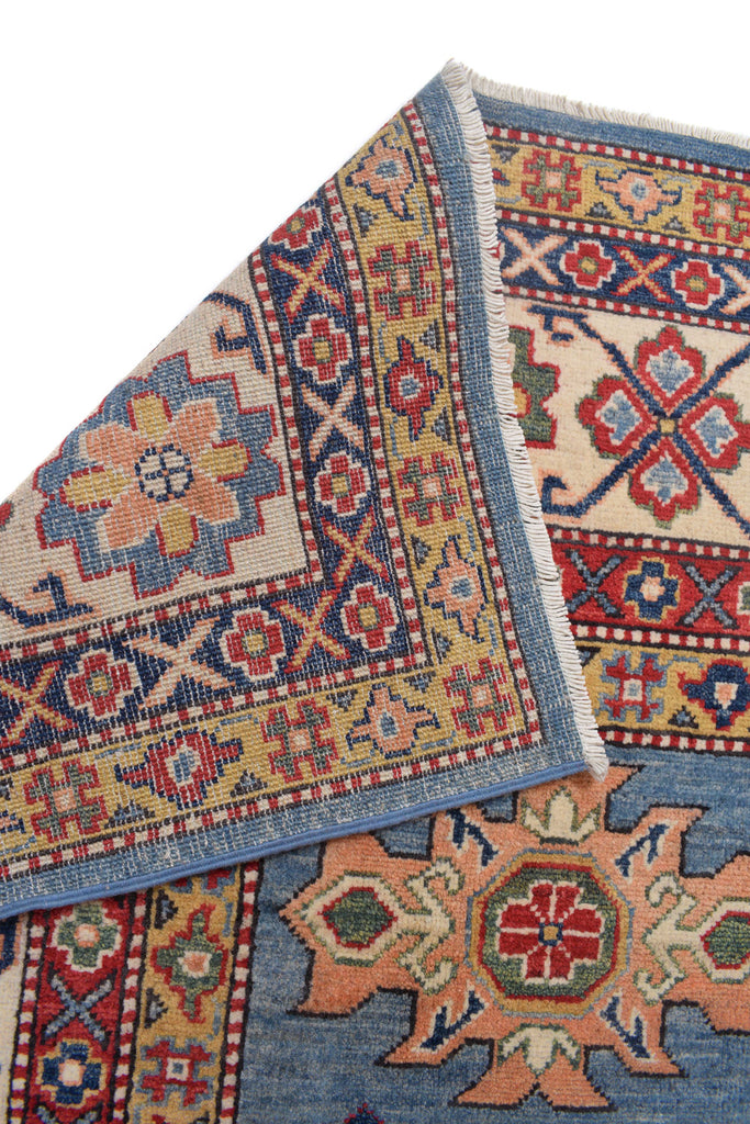 8.4 x 10.0 Light Blue Handmade Kazak Rug #S1176