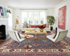 Load image into Gallery viewer, 9.1 x 11.7 Blue Handmade All Over Pattern Kazak Rug #S1179