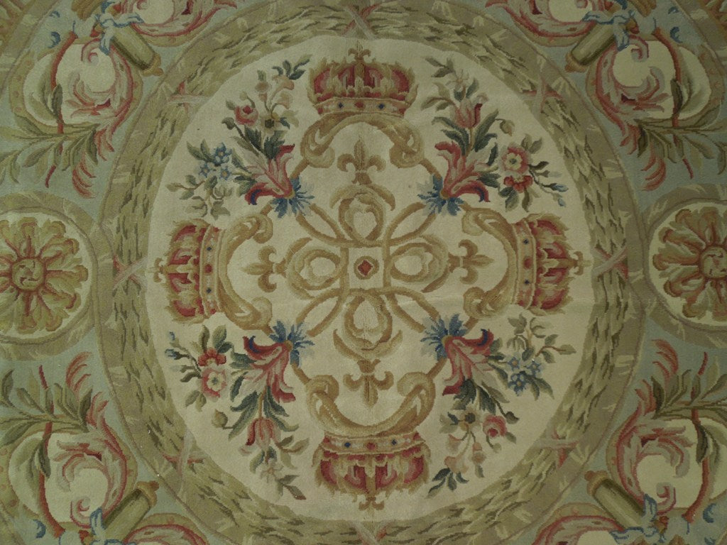 12.2 x 18.2 New Tapestry Flat Weave French Aubusson Carpet Handmade #SP-18751