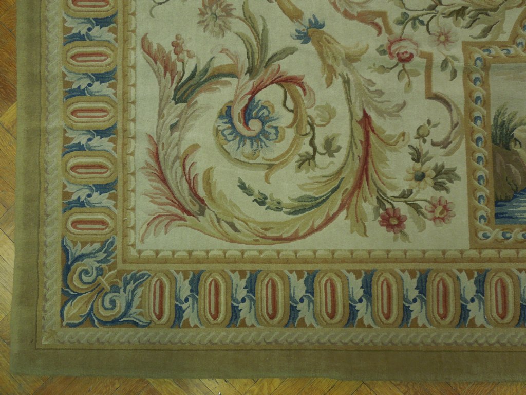 12.2 x 18.2 New Tapestry Flat Weave French Aubusson Carpet Handmade #SP-18751