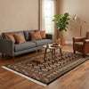 Load image into Gallery viewer, 4 x 6 Black Bokhara Rug Imported Pakistan Hand-Knotted #F-3129