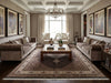Load image into Gallery viewer, Luxurious living room with a decorative rug.