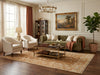 Load image into Gallery viewer, 6 x 8.9 Hand-Knotted Agra Rug Honey Brown #PIX-18757