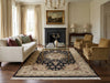 Load image into Gallery viewer, 5.9 x 8.9 Quality Wool And Silk Tabriz Rug Fancy Black #PIX-10568