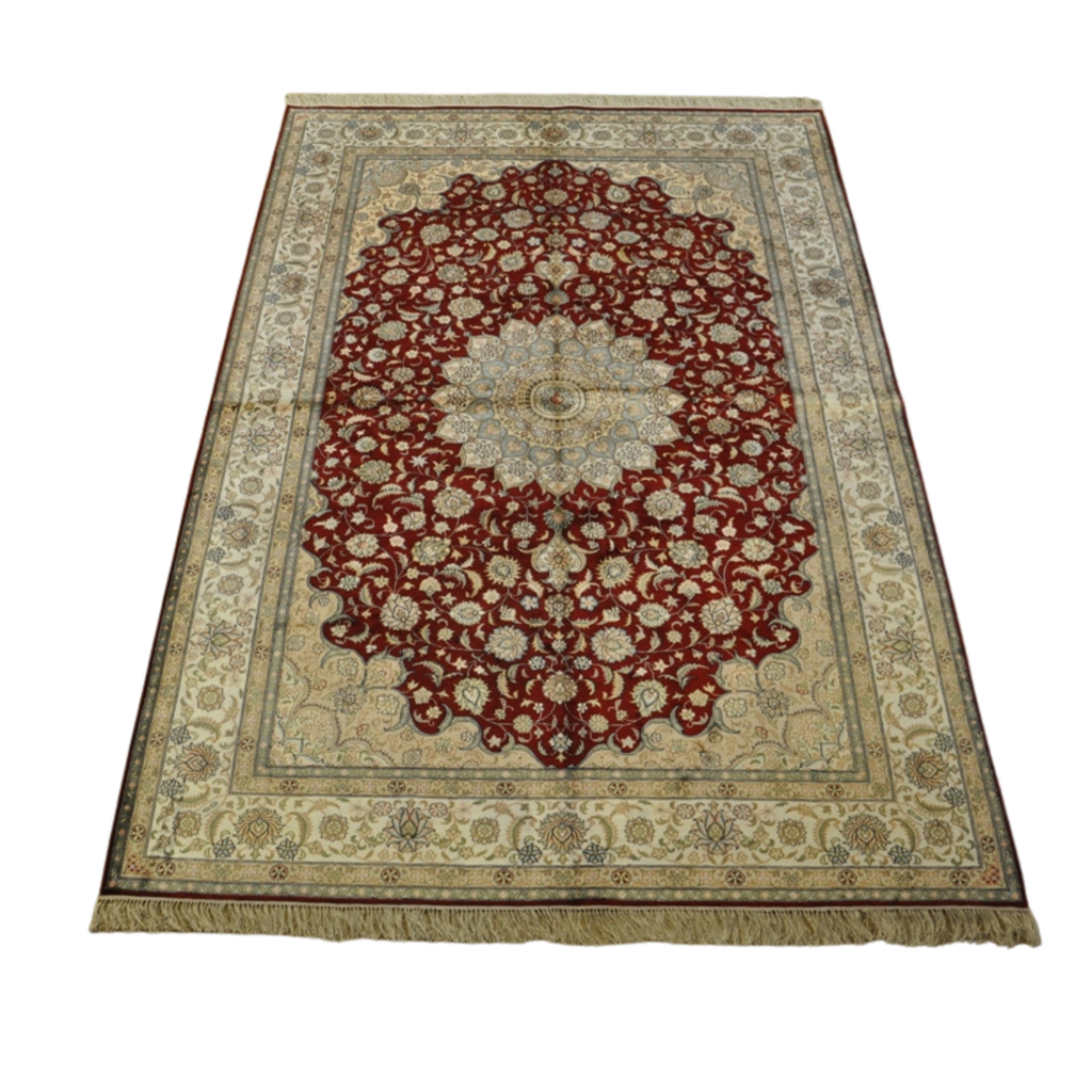 6 x 9 Handmade Persian Authentic Iran Floral Elegant Area Rug 