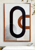 Load image into Gallery viewer, Handcrafted Interlocking Infinity: Modern Geometric Oval &amp; Arch Cowhide Mosaic Wall Art