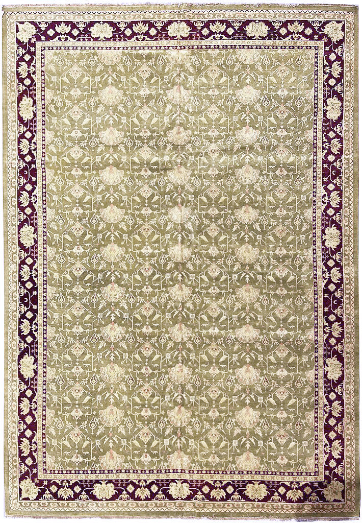 14.2 x 20 OLIVE GREEN Quality Jaipur Rug Large SALE #PIX-41