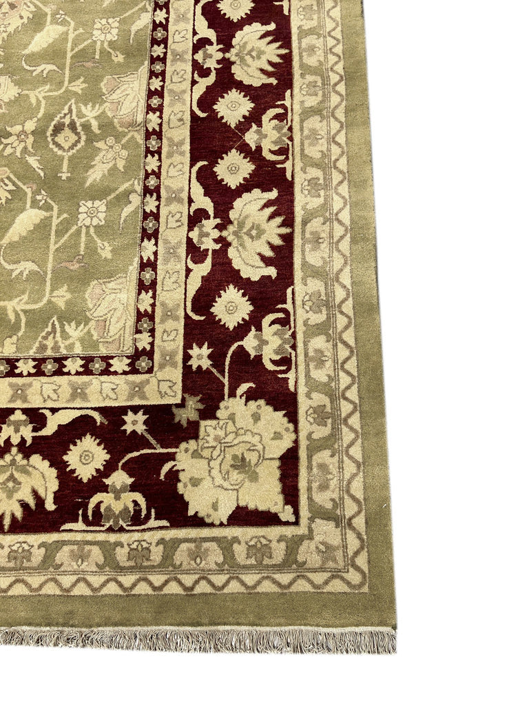 14.2 x 20 OLIVE GREEN Quality Jaipur Rug Large SALE #PIX-41