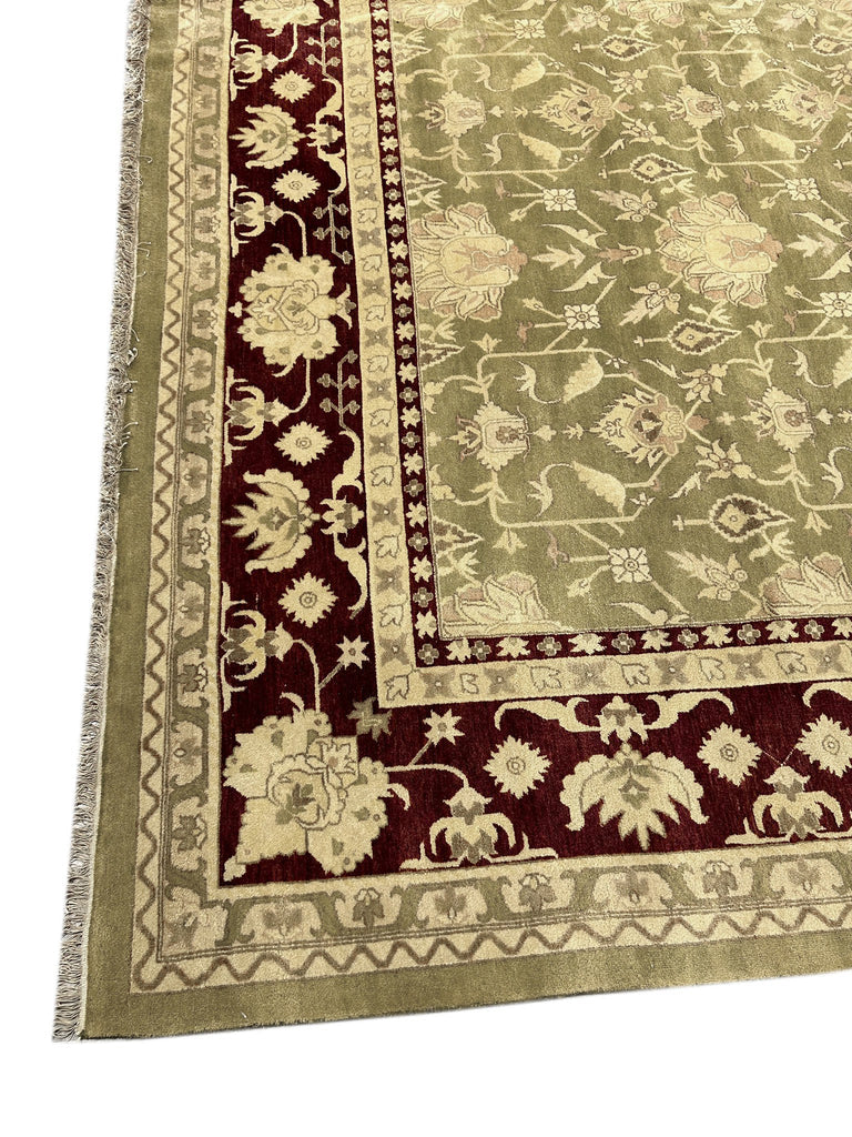 14.2 x 20 OLIVE GREEN Quality Jaipur Rug Large SALE #PIX-41