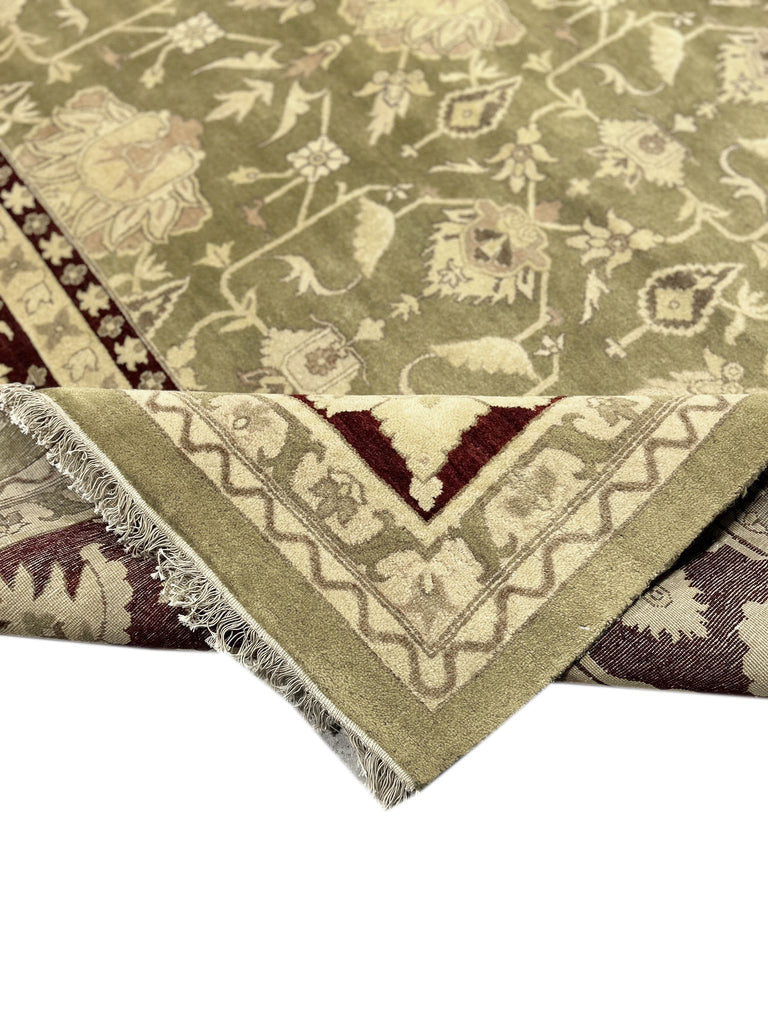 14.2 x 20 OLIVE GREEN Quality Jaipur Rug Large SALE #PIX-41