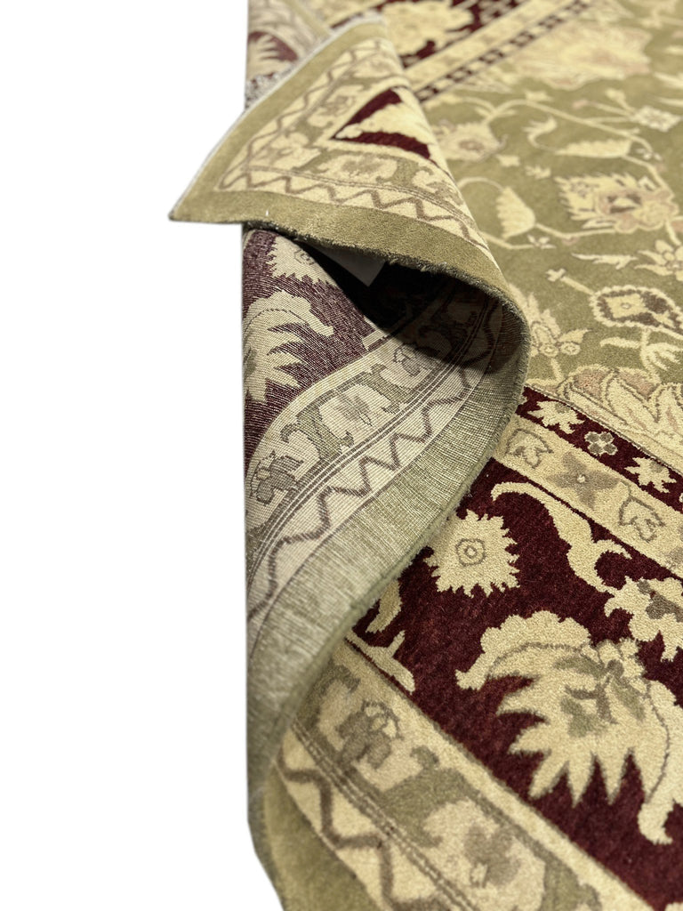 14.2 x 20 OLIVE GREEN Quality Jaipur Rug Large SALE #PIX-41