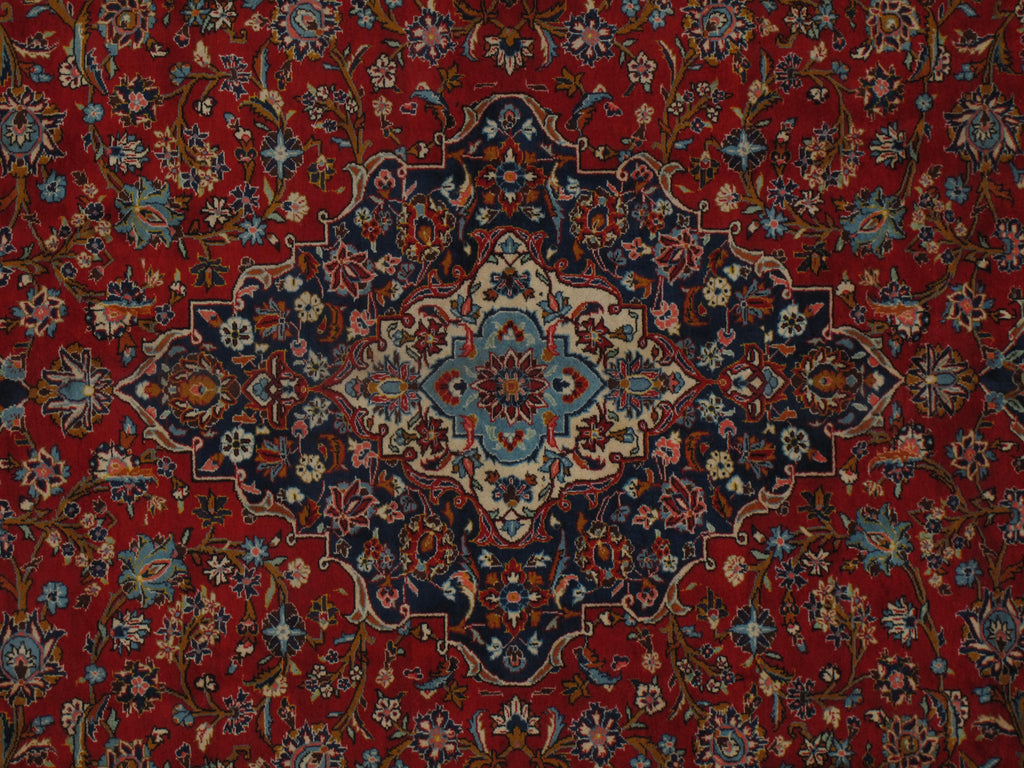 9.8 x 13.3 Classic Handmade Persian Kashan Traditional Rug BIG SALE #F-6834