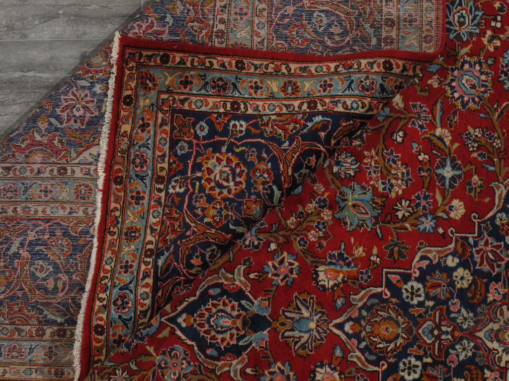 9.8 x 13.3 Classic Handmade Persian Kashan Traditional Rug BIG SALE #F-6834