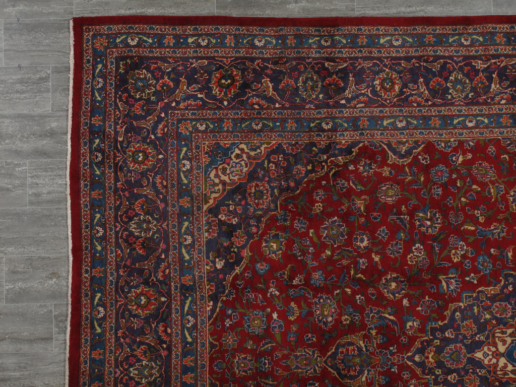9.9 x 12.10 Authentic Persian Kashan rug EXCELLENT  BIG SALE #F-6840