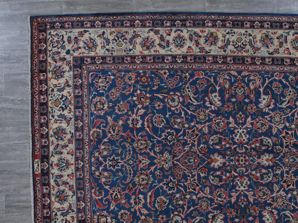 8.3 x 11.6 SIGNED Persian Handmade Rug  BLUE #F-6841