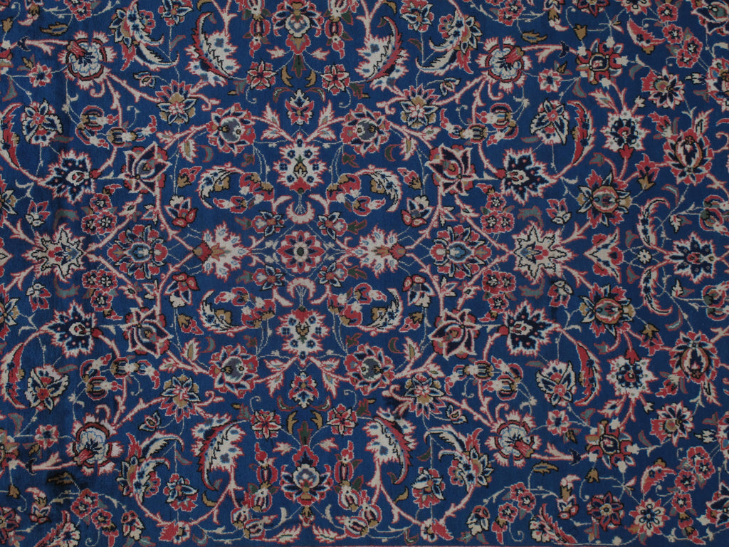 8.3 x 11.6 SIGNED Persian Handmade Rug  BLUE #F-6841