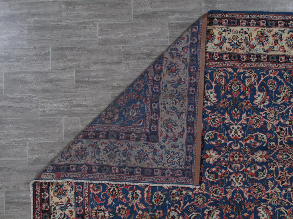 8.3 x 11.6 SIGNED Persian Handmade Rug  BLUE #F-6841