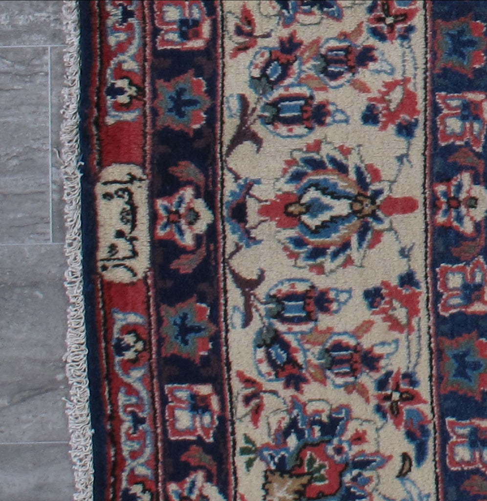 8.5 x 11.5 SEMI-ANTIQUE SIGNED Persian Tabriz Rug 1980's SALE #F-6842