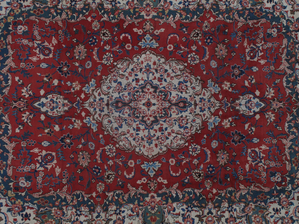 8.5 x 11.5 SEMI-ANTIQUE SIGNED Persian Tabriz Rug 1980's SALE #F-6842