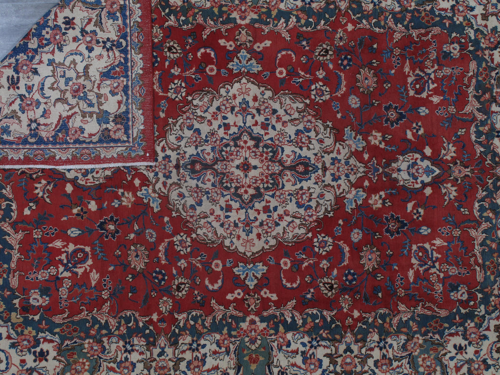 8.5 x 11.5 SEMI-ANTIQUE SIGNED Persian Tabriz Rug 1980's SALE #F-6842