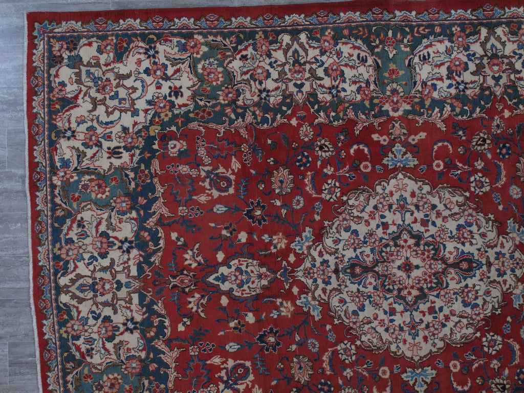 8.5 x 11.5 SEMI-ANTIQUE SIGNED Persian Tabriz Rug 1980's SALE #F-6842