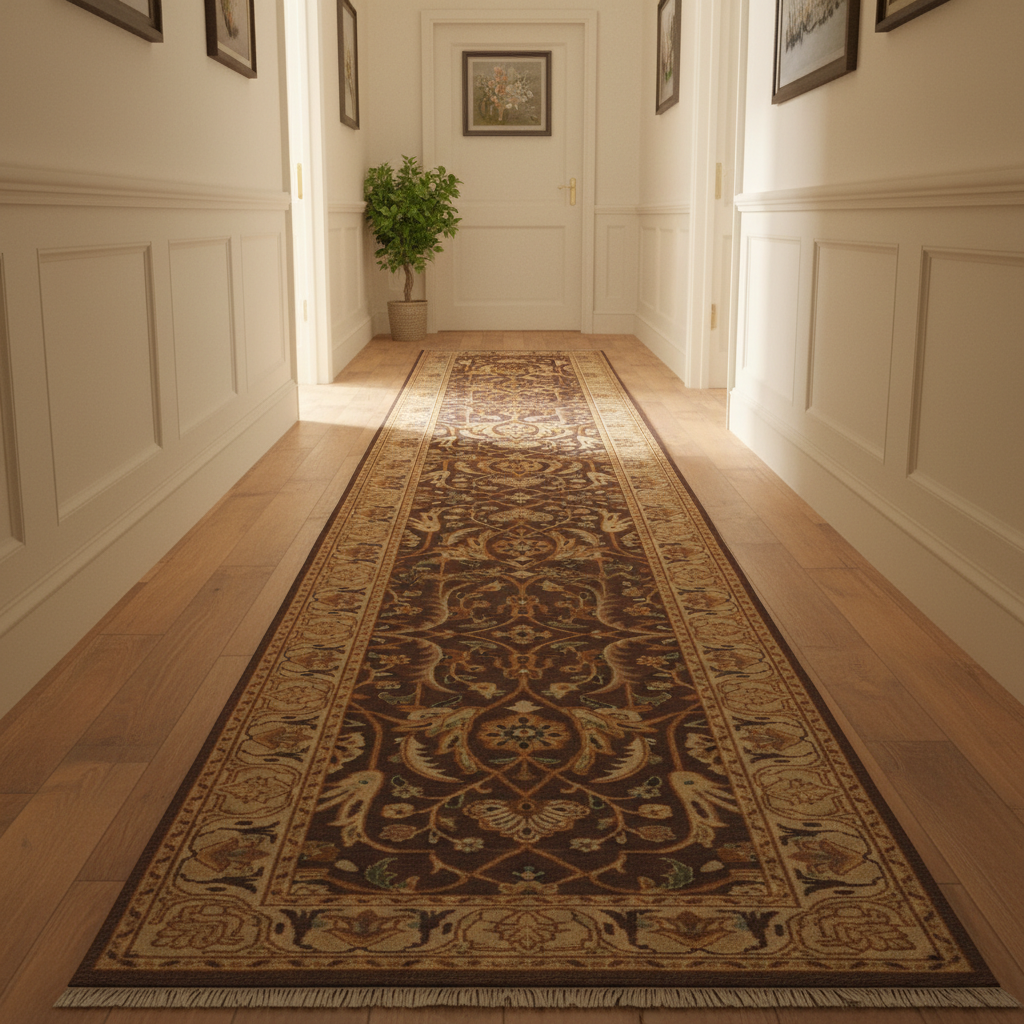 2.6 x 12 Premium Persian Traditional Woo Hamadan Carpet Rug  