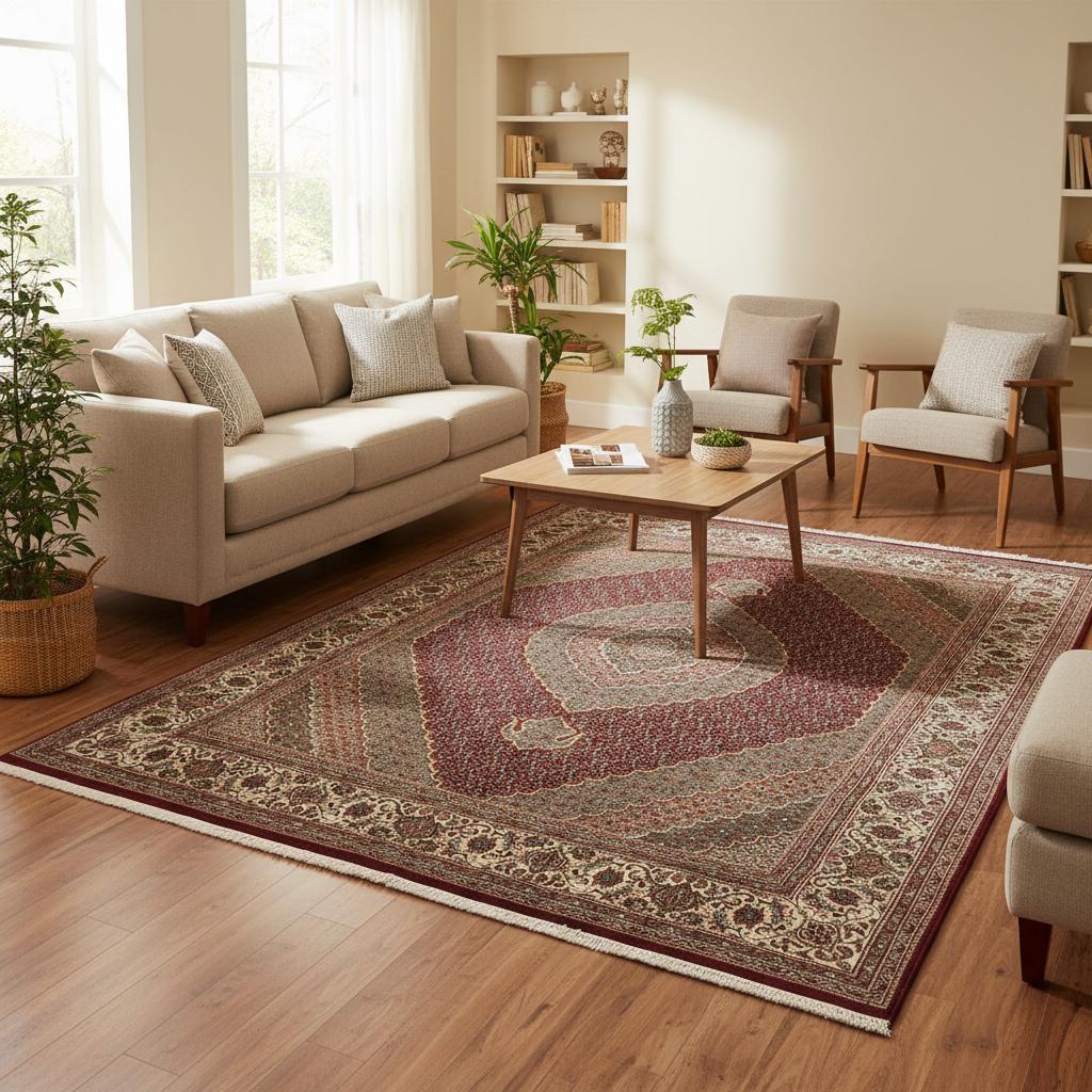 8 x 10 Hand-Knotted Persian Traditional Woo Rug