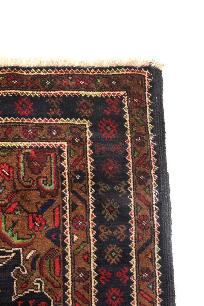 3.7 x 6.2 Love Bird Tribal Afghan Handmade Rug #AM1356