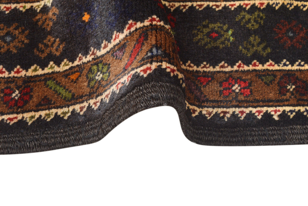 3.7 x 6.2 Love Bird Tribal Afghan Handmade Rug #AM1356