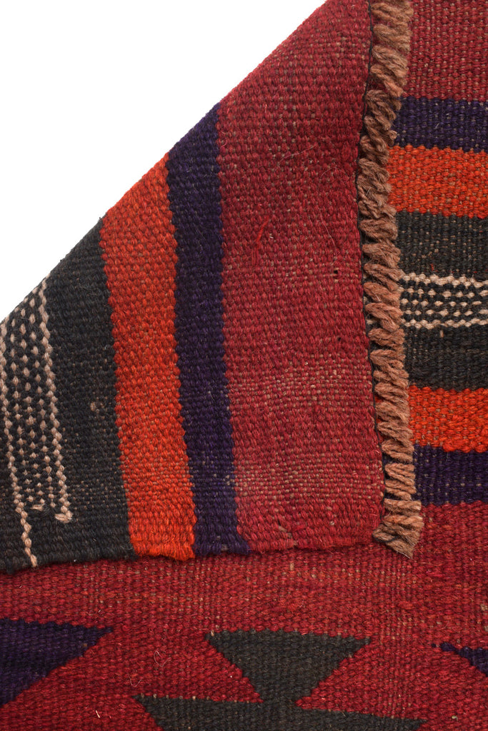 4.4 x 13.7 Wide Afghan Kilim Runner Wool Flat Weave #AM1357