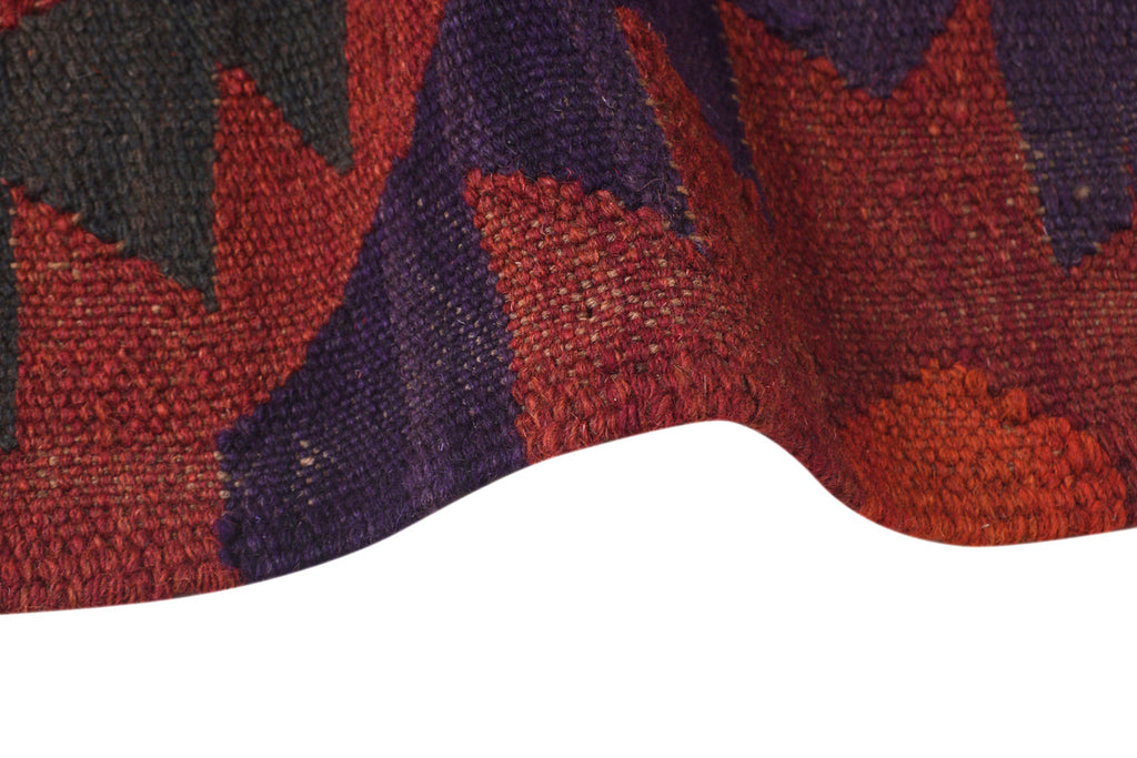 4.4 x 13.7 Wide Afghan Kilim Runner Wool Flat Weave #AM1357