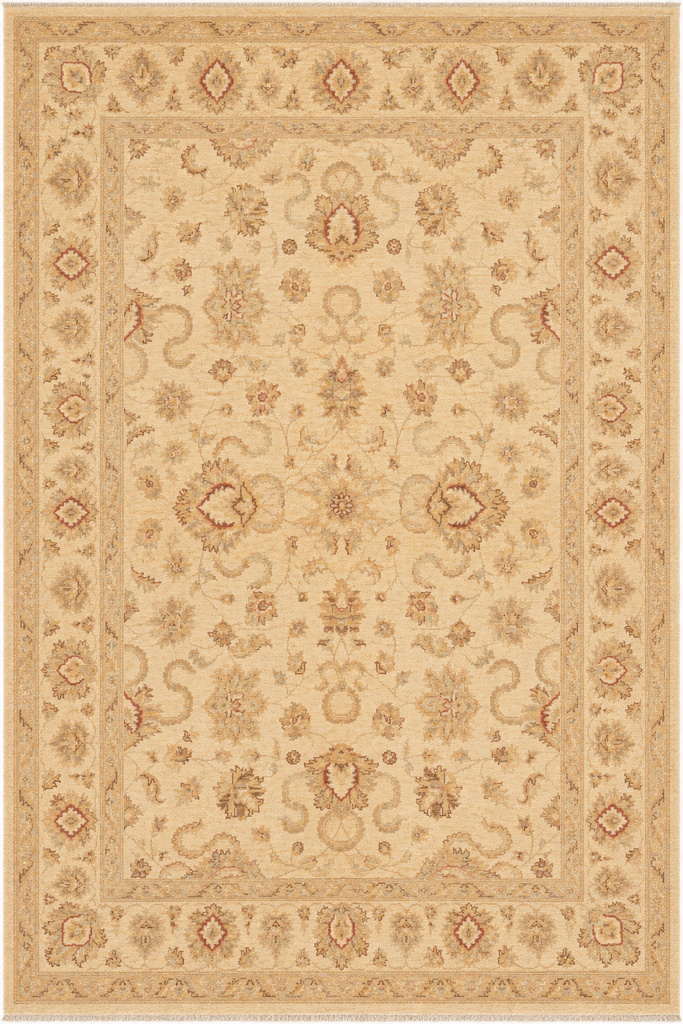6.8 x 9.7 Beige Chobi Peshawar Rug 20255