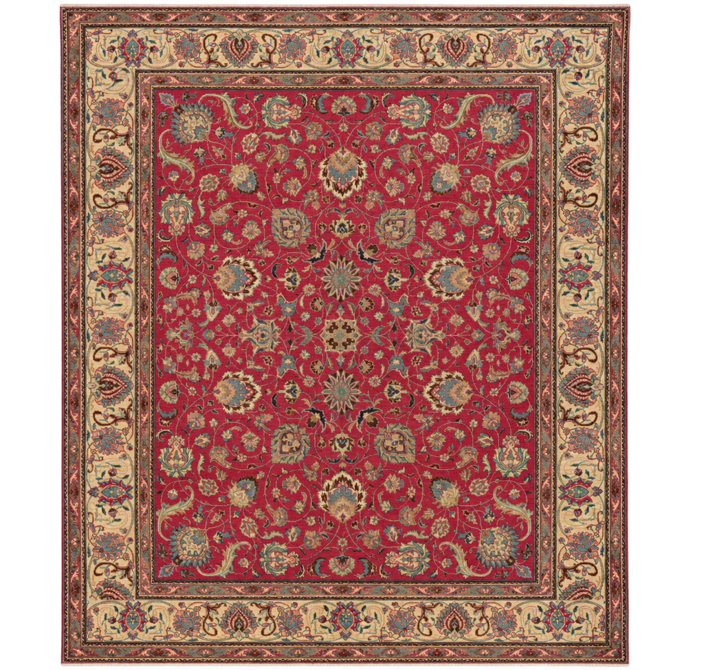 9.3 x 10.4 Squarish Persian Tabriz Rug #PIX-16627