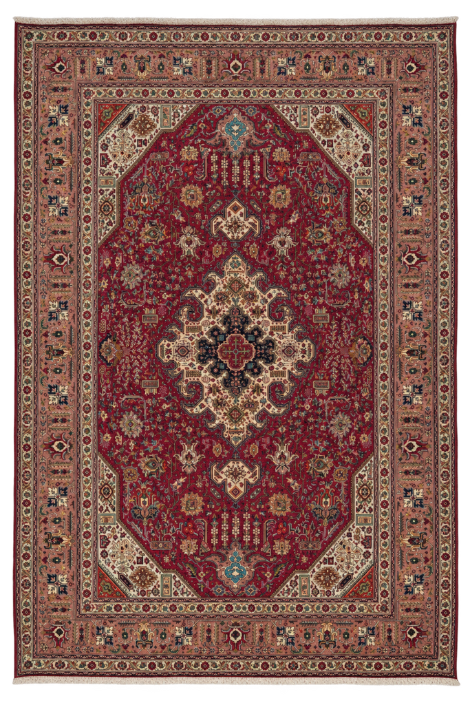8 x 11 Genuine Persian Tabriz Wool Rug #PIX-11852