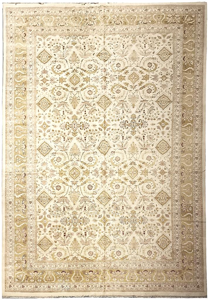 16 x 24.7 Ivory Vegetable Dyed Jaipur Rug #PIX-104