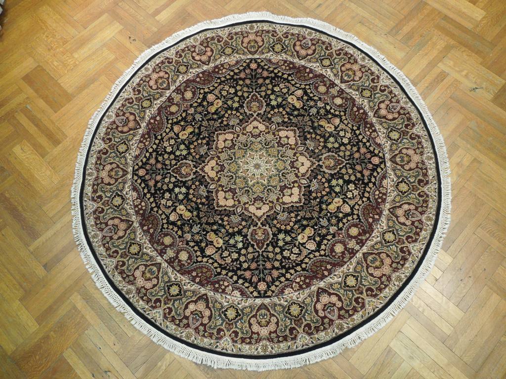8.0 x 8.2 Feet ROUND Fine Hand-knotted #PIX-20849