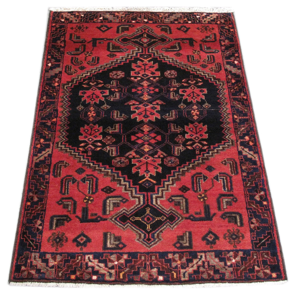 3.5 x 5 Iran Geometric Tribal Hamadan Rug #PIX-82712