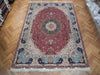 Load image into Gallery viewer, 9.7 x 13.8 Super High Quality 70 Raj Authentic Persian Tabriz Rug Handmade Iran Wool and Silk on Silk 500 KPSI #PIX-21912