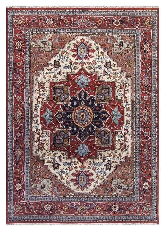 8.8 x 12 New Hand-Knotted Serapi Rug #B-75724