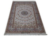 Load image into Gallery viewer, 3.7 x 5.6 SIGNED Super Fine Quality Authentic Persian Esfahan Rug Wool and Silk 500 KPSI #B-82357