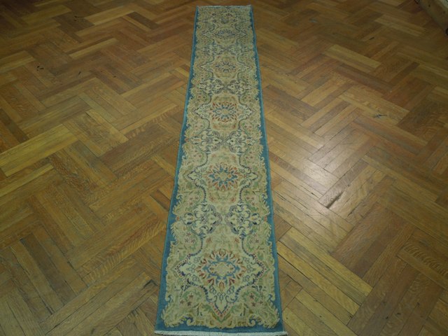 1.9 x 10.8 Narrow Runner Semi-Antique Persian Kerman  #PIX-16996