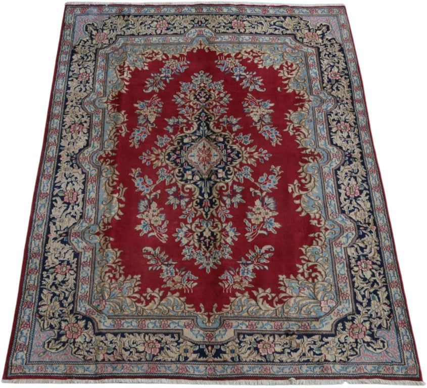 6.5 x 9.2 Geninue Persian Kerman Rug #B-81850