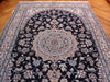 Load image into Gallery viewer, 5 x 8 signed Authentic Persian Nain Rug Wool and Silk Iran #PIX-9486