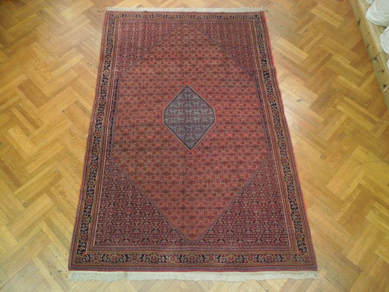 7.7 x 11.3 Genuine High Quality Wool Persian Bijar Rug 1980's #PIX-17172